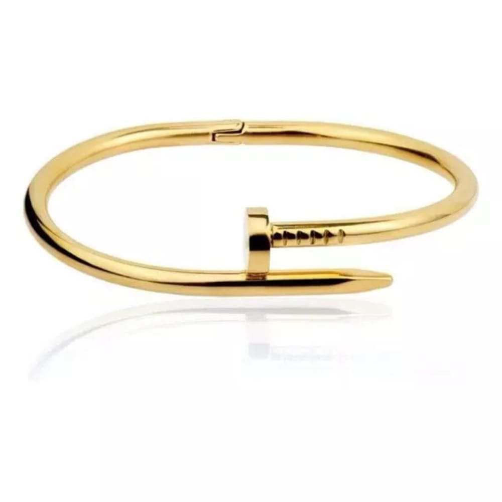 Bracelet Clou Doré – Acier Inoxydable